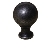 Cottingham Ball Cupboard Knob (32mm), Antique Cast Iron - 70.086J.AI.32