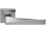 Excel Frascio Sweep Lever on Square Rose, Satin Chrome - 720/50Q/SCP (sold in pairs)