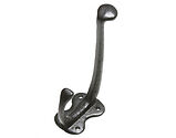 Kirkpatrick Black Antique Malleable Iron Wide Tip Hat and Coat Hook - AB720