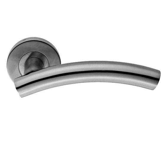 Arched Satin Stainless Steel Door Handles - 8107SSS (sold in pairs