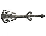 Kirkpatrick Black Antique Malleable Iron Hinge Front (8, 12 and 18 Inch) - AB821 (sold in pairs) 