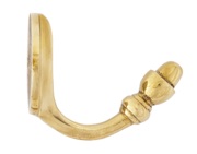 From The Anvil Coat Hook, Polished Brass - 83524