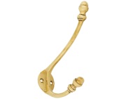 From The Anvil Hat & Coat Hook, Polished Brass - 83525