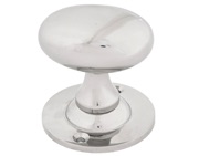 From The Anvil Oval Mortice/Rim Knob Set, Polished Nickel - 83629 (sold in pairs)