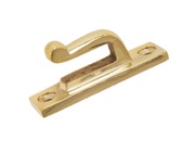 From The Anvil Period Window Hook Plate (58mm x 12mm), Polished Brass - 83687