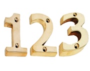 From The Anvil Numerals (0-9), Polished Brass Finish - 83714