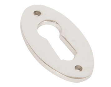 From The Anvil Standard Profile Period Oval Escutcheon, Polished Nickel - 83810