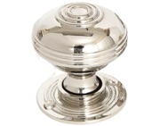 From The Anvil Prestbury (50mm) Small Mortice/Rim Knob Set, Polished Nickel - 83855 (sold in pairs)