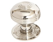 From The Anvil Prestbury (63mm) Large Mortice/Rim Knob Set, Polished Nickel - 83856 (sold in pairs)