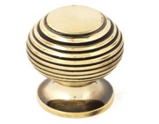 From The Anvil Beehive Cabinet Knob (30mm or 40mm), Antique Brass - 83865