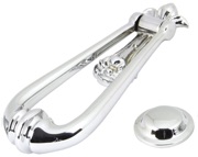 From The Anvil Loop Door Knocker, Polished Chrome - 90018