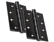 From The Anvil 4 Inch Ball Bearing Hinges, Black - 90023 (sold in pairs)
