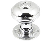 From The Anvil Prestbury (50mm) Small Mortice/Rim Knob Set,  Polished Chrome - 90274 (sold in pairs)