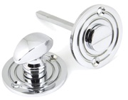 From The Anvil Round Bathroom Thumbturn, Polished Chrome - 90284