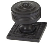 From The Anvil Tewkesbury Square Mortice Door Knob Set, Aged Bronze - 90293 (sold in pairs)