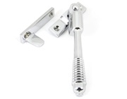 From The Anvil Reeded Locking Night Vent Window Fastener, Polished Chrome - 90330