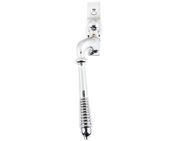 From The Anvil Left Or Right Handed Reeded Locking Espagnolette Window Fastener, Polished Chrome - 90331