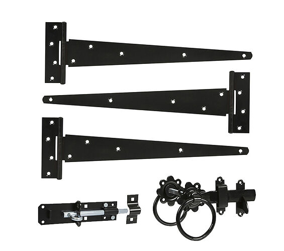 Amazon.com: Spring Loaded Gate Latch with Cable and Ring - Powder Coated  Black - Screws Included - DHSLGL : Tools & Home Improvement