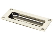 From The Anvil Period Flush Pull Handle (92mm C/C), Polished Nickel - 91520