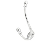 From The Anvil Coat Hat & Coat Hook, Polished Chrome - 91786