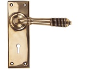 From The Anvil Reeded Door Handles, Polished Bronze - 91913 (sold in pairs)