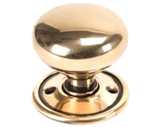 From The Anvil Mushroom (51mm) Mortice/Rim Knob Set, Polished Bronze - 91925 (sold in pairs)