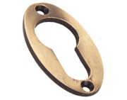 From The Anvil Euro Profile Period Oval Escutcheon, Polished Bronze - 91928