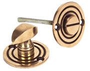 From The Anvil Round Bathroom Thumbturn, Polished Bronze - 91930