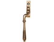 From The Anvil Reeded Espagnolette Handle, Left Or Right Handed, Polished Bronze - 91942