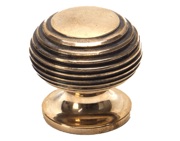 From The Anvil Beehive Cabinet Knob (30mm or 40mm), Polished Bronze - 91947