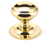 From The Anvil Centre Door Knob, Polished Brass Finish - 91977
