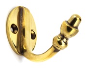 From The Anvil Coat Hook, Aged Brass - 92009