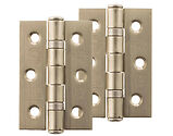 Atlantic Grade 7 Fire Rated 3 Inch Solid Steel Ball Bearing Hinges, Satin Nickel - A2H322SN (sold in pairs)