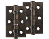 Atlantic Grade 7 Fire Rated 3 Inch Solid Steel Ball Bearing Hinges, Urban Dark Bronze - A2H322UDB (sold in pairs)
