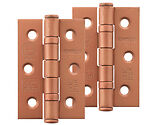 Atlantic Grade 7 Fire Rated 3 Inch Solid Steel Ball Bearing Hinges, Urban Satin Copper - A2H322USC (sold in pairs)
