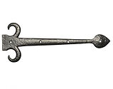 Kirkpatrick Black Antique Malleable Iron Hinge Front (12, 15.5, 18 and 21 Inch) - AB798 (sold in pairs) 