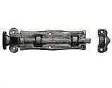 Kirkpatrick Black Antique Malleable Iron Straight Door Bolt (Multiple Sizes) - AB1157
