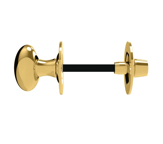 Carlisle Brass Oval Thumbturn & Release (5mm Spindle For Bathroom Lock),  Polished Brass - AA133 from Door Handle Company