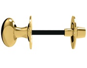 Carlisle Brass Oval Thumbturn & Release (5mm Spindle For Bathroom Lock), Polished Brass - AA133