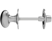 Carlisle Brass Oval Thumbturn & Release (5mm Spindle For Bathroom Lock), Satin Chrome - AA133SC