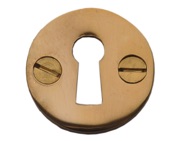 Cardea Ironmongery Standard Profile Escutcheon, Unlacquered Brass - AA193UNL
