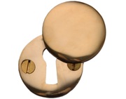 Cardea Ironmongery Standard Profile Covered Escutcheon, Unlacquered Brass - AA194UNL