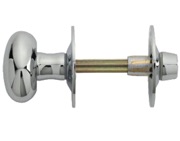 Carlisle Brass Oval Thumbturn & Release (4.5mm Spline Spindle), Polished Chrome - AA32CP