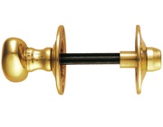 Carlisle Brass Oval Thumbturn & Release (4.5mm Spline Spindle), Polished Brass - AA32