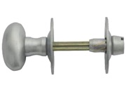Carlisle Brass Oval Thumbturn & Release (4.5mm Spline Spindle), Satin Chrome - AA32SC