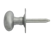 Carlisle Brass Oval Thumbturn To Operate Rack Bolt (Hardened Steel Spindle), Satin Chrome - AA33SC