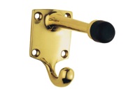 Carlisle Brass Hat And Coat Hook With Rubber Buffer, Polished Brass - AA38