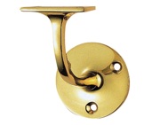 Carlisle Brass Heavyweight Handrail Bracket, Polished Brass - AA84