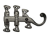 Kirkpatrick Black Antique Malleable Iron Thumb Latch (Left Or Right Hand) - AB1152 (sold in pairs) 