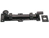 Kirkpatrick Black Antique Malleable Iron Cranked Door Bolt (152mm OR 203mm) - AB1155C 